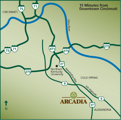 Location Map for the Arcadia Community